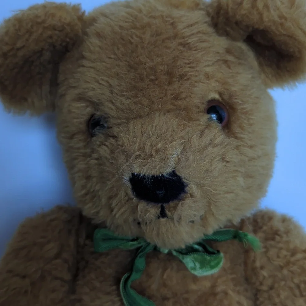 Princess Soft Toy Teddy Bear Swivel Jointed Stuffed Animal Orig Green Bow